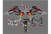 Sticker set compatible with per HONDA CRF 125 F 2013 - 2018 - MXPKAD16777