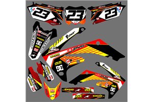 Aufkleber Satz kompatibel mit per HONDA CRF 125 F 2013 - 2018 - MXPKAD16778