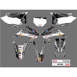 Sticker set compatible with per HONDA CRF 230 2015 - 2020 - MXPKAD16782