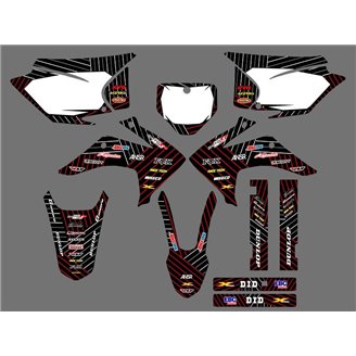 Kit de pegatinas compatible con per HONDA CRF 230 2015 - 2020 - MXPKAD16786