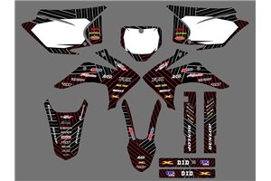 Kit adesivi compatibile con per HONDA CRF 230 2015 - 2020 - MXPKAD16786