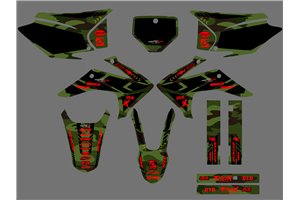 Kit Autocollants compatible avec per HONDA CRF 230 2015 - 2020 - MXPKAD16790