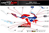 Kit de pegatinas compatible con Honda Cbr 1000 RR 2017 - 2019 - MXPKAD16896