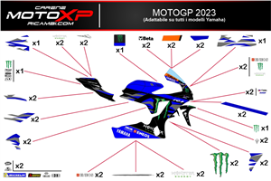Kit de pegatinas compatible con Yamaha R6 2008 - 2016 - MXPKAD16902
