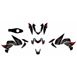 Kit Autocollants compatible avec per KAWASAKI Z1000 2007 - 2009 - MXPKAD16253