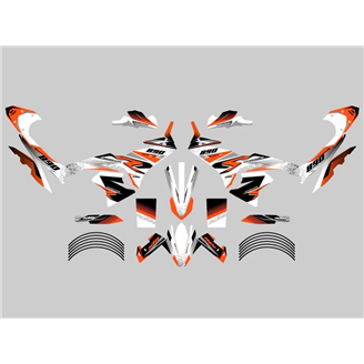 Kit Autocollants compatible avec per KTM 790 Adventure R 2023 - MXPKAD16918