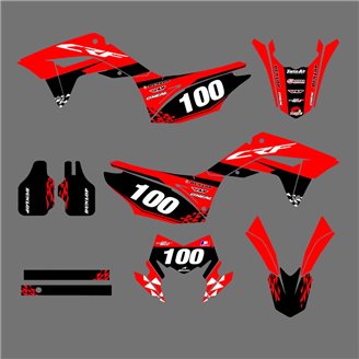 Kit Autocollants compatible avec per HONDA CRF 150L 2019 - 2022 - MXPKAD16944