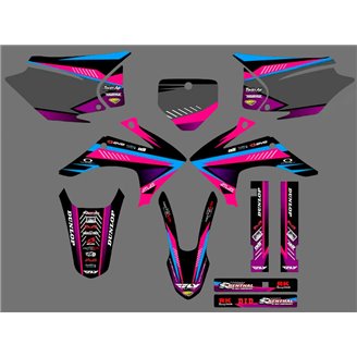 Sticker set compatible with per HONDA CRF 230 2015 - 2020 - MXPKAD16950