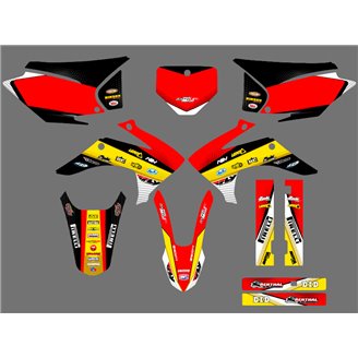 Aufkleber Satz kompatibel mit per HONDA CRF 230 2015 - 2020 - MXPKAD16957