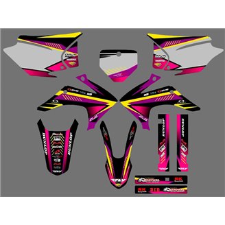 Kit Autocollants compatible avec per HONDA CRF 230 2015 - 2020 - MXPKAD16961