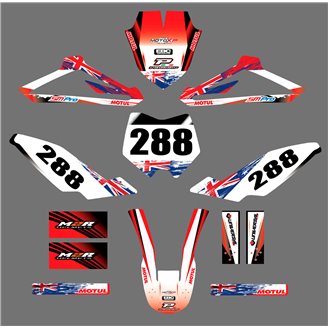 Aufkleber Satz kompatibel mit per HUSQVARNA CR 50 2011 - 2012 - MXPKAD16991