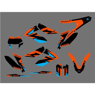Aufkleber Satz kompatibel mit per KTM FREERIDE 250 350 2012 - 2021 - MXPKAD16996