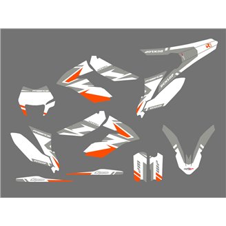 Kit adesivi compatibile con per KTM FREERIDE 250 350 2012 - 2021 - MXPKAD16999