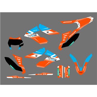 Kit adesivi compatibile con per KTM FREERIDE 250 350 2012 - 2021 - MXPKAD17000