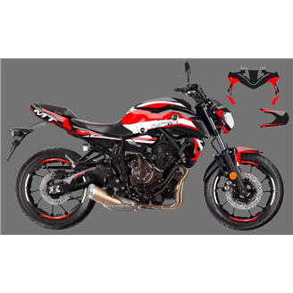 Sticker set compatible with per YAMAHA MT 07 2018 - 2020 - MXPKAD15975