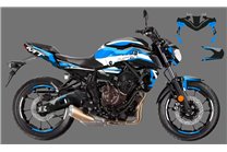 Sticker set compatible with per YAMAHA MT 07 2018 - 2020 - MXPKAD15833