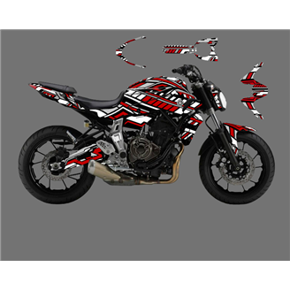 Sticker set compatible with per YAMAHA MT 07 2015 - 2017 - MXPKAD15392