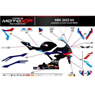 Kit de pegatinas compatible con Bmw S 1000RR 2023 - 2024 - MXPKAD17022
