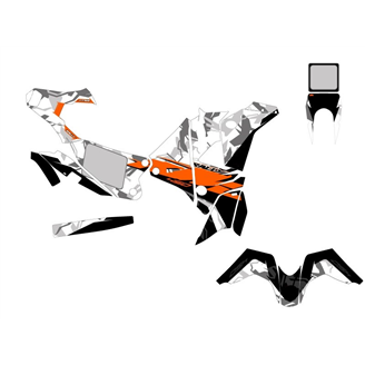 Aufkleber Satz kompatibel mit per KTM 450 RALLY 2011 - 2013 - MXPKAD15170