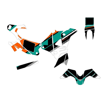 Aufkleber Satz kompatibel mit per KTM 450 RALLY 2011 - 2013 - MXPKAD15172