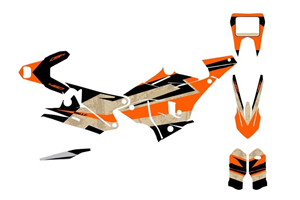 Kit adesivi compatibile con per KTM 450 RALLY 2015 - 2018 - MXPKAD15177