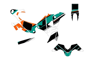 Kit adesivi compatibile con per KTM 450 RALLY 2015 - 2018 - MXPKAD15183