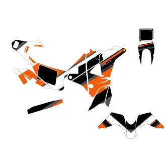 Kit Autocollants compatible avec per KTM 450 RALLY 2015 - 2018 - MXPKAD15184