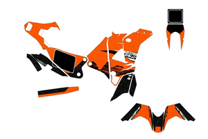 Kit Autocollants compatible avec per KTM 450 RALLY 2015 - 2018 - MXPKAD15180