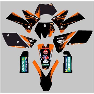 Kit de pegatinas compatible con per KTM EXC EXC-F 125 200 250 450 2005 - 2007 - MXPKAD13423