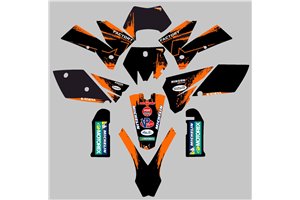 Kit adesivi compatibile con per KTM EXC EXC-F 125 200 250 450 2005 - 2007 - MXPKAD13423