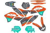 Kit adesivi compatibile con per KTM EXC EXC-F 125 200 250 450 2008 - 2011 - MXPKAD13980