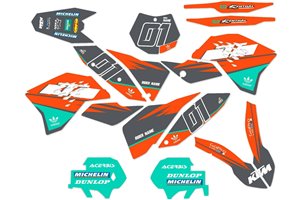 Aufkleber Satz kompatibel mit per KTM EXC EXC-F 125 200 250 450 2008 - 2011 - MXPKAD13980