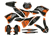 Sticker set compatible with per KTM EXC EXC-F 125 200 250 450 2008 - 2011 - MXPKAD13977
