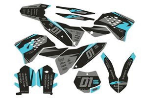 Kit Autocollants compatible avec per KTM EXC EXC-F 125 200 250 450 2008 - 2011 - MXPKAD13962