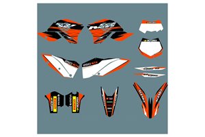 Kit adesivi compatibile con per KTM EXC EXC-F 125 200 250 450 2008 - 2011 - MXPKAD13427
