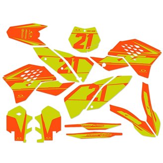 Aufkleber Satz kompatibel mit per KTM EXC EXC-F 125 200 250 450 2008 - 2011 - MXPKAD14391