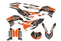 Kit adesivi compatibile con per KTM EXC EXC-F 125 200 250 450 2008 - 2011 - MXPKAD14387