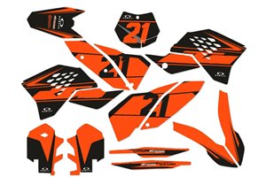 Aufkleber Satz kompatibel mit per KTM EXC EXC-F 125 200 250 450 2008 - 2011 - MXPKAD14033