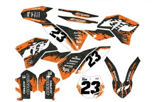 Kit adesivi compatibile con per KTM EXC EXC-F 125 200 250 450 2008 - 2011 - MXPKAD14030