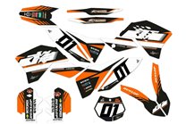 Kit Autocollants compatible avec per KTM EXC EXC-F 125 200 250 450 2008 - 2011 - MXPKAD14003