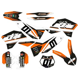Kit Autocollants compatible avec per KTM EXC EXC-F 125 200 250 450 2008 - 2011 - MXPKAD14003