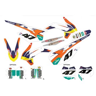 Kit de pegatinas compatible con per KTM EXC EXC-F 125 200 250 350 450 2012 - 2013 - MXPKAD14402