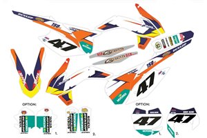 Kit de pegatinas compatible con per KTM EXC EXC-F 125 200 250 350 450 2012 - 2013 - MXPKAD14402