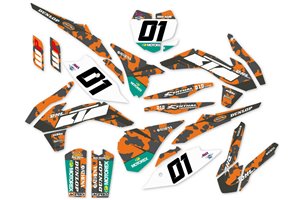 Aufkleber Satz kompatibel mit per KTM EXC EXC-F 125 200 250 350 450 2012 - 2013 - MXPKAD14401