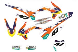 Sticker set compatible with per KTM EXC EXC-F 125 200 250 300 350 450 2014 - 2015 - MXPKAD14039