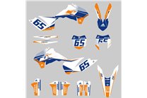 Kit Autocollants compatible avec per KTM EXC EXC-F 125 200 250 300 350 450 2016 - MXPKAD14576