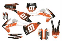 Kit Autocollants compatible avec per KTM EXC EXC-F 125 200 250 300 350 450 2016 - MXPKAD14407