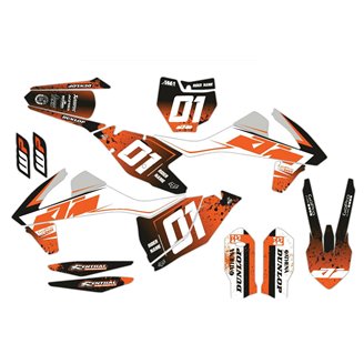 Kit adesivi compatibile con per KTM EXC EXC-F 125 200 250 300 350 450 2016 - MXPKAD14407