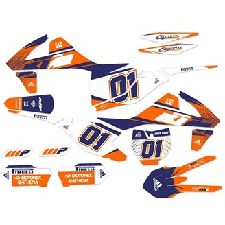 Sticker set compatible with per KTM EXC EXC-F 125 200 250 300 350 450 2017 - 2019 - MXPKAD13972
