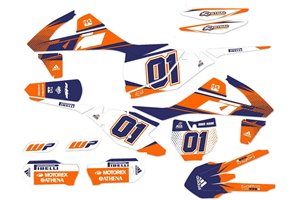 Kit adesivi compatibile con per KTM EXC EXC-F 125 200 250 300 350 450 2017 - 2019 - MXPKAD13972